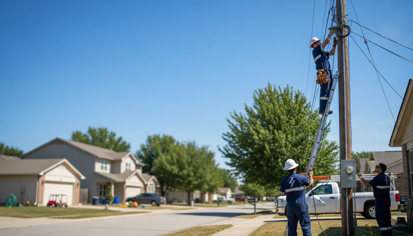 Residential electrician providing installation services in East Bend, NC